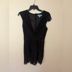 Aine Be Black Lace Romper Size Women’s Small